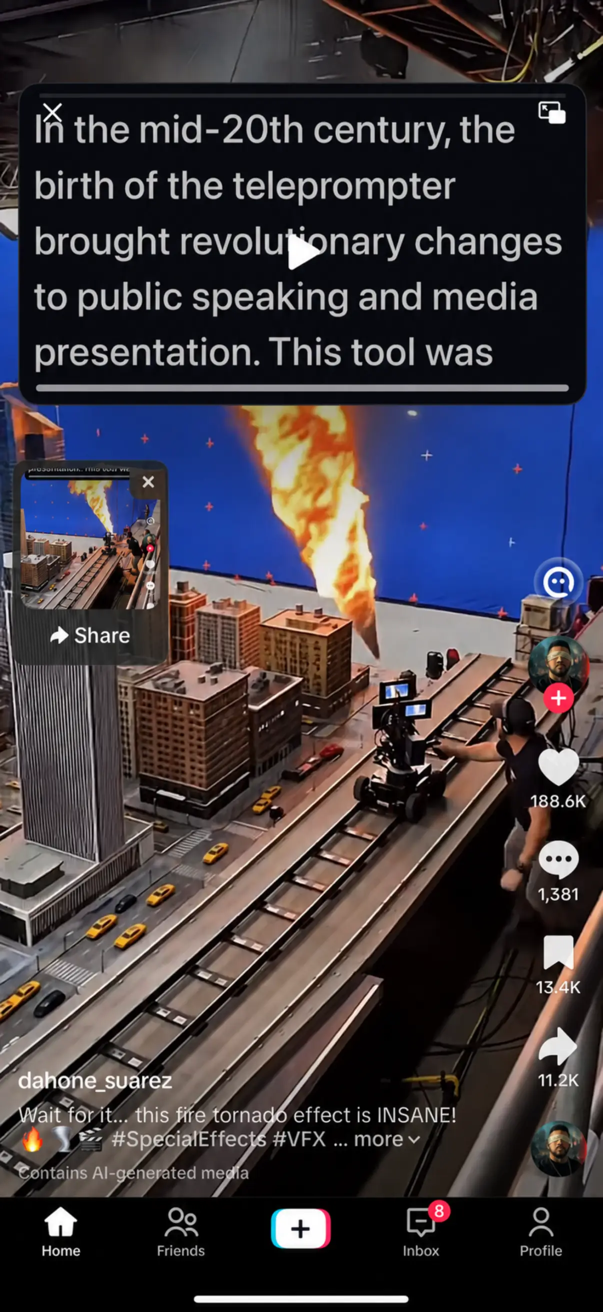 Floating prompt stays visible over another app