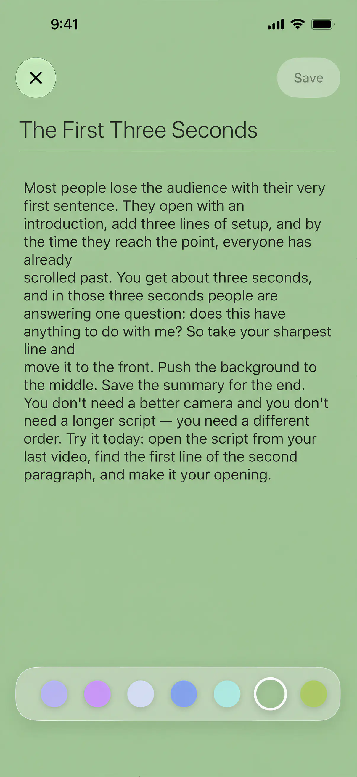Create a new script in AI Teleprompter